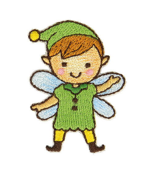 Set of 3 fairy elf wing iron-on patches 4x3.5cm