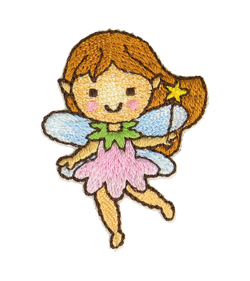 Set of 3 magical fairy star iron-on patches 4x3cm