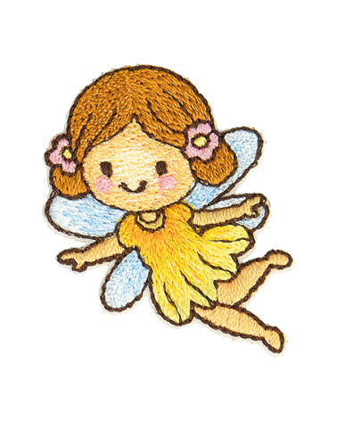 Set of 3 magical fairy flying iron-on patches 4x3cm