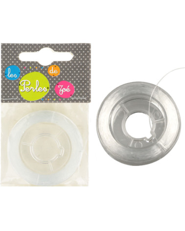 Spool of 40 meters of 0.35mm transparent nylon thread