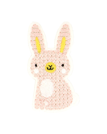 Set of 3 rabbit iron-on patches 5.5x3cm