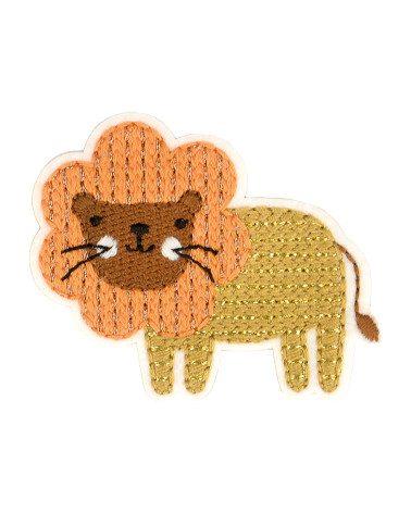Set mit 3 Löwen-Aufnähern zum Aufbügeln, 5,5 x 4,5 cm