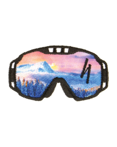 Set di 3 toppe termoadesive per occhiali da trekking 5x3 cm