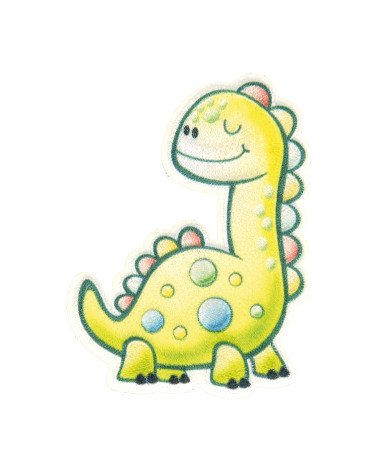 Set mit 3 niedlichen Dinosaurier-Aufnähern zum Aufbügeln, 5,5 x 4 cm