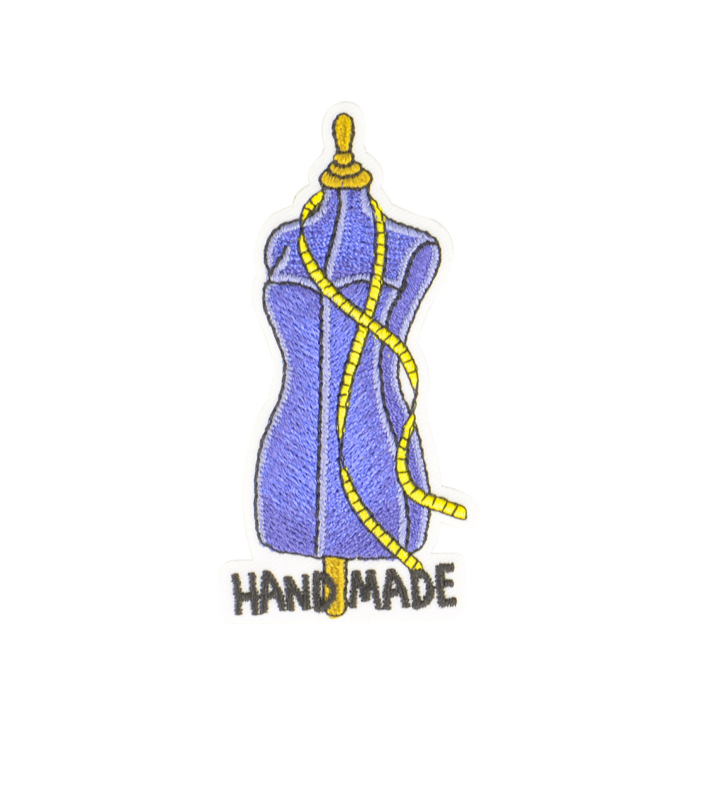 Set di 3 toppe termoadesive per manichino da cucire 3,5x7 cm