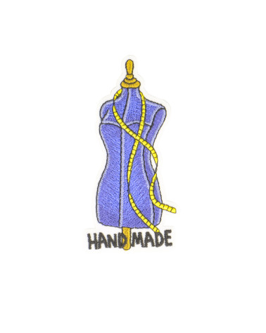 Set di 3 toppe termoadesive per manichino da cucire 3,5x7 cm