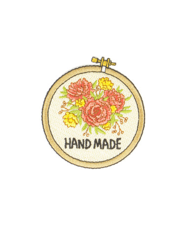 Set of 3 handmade iron-on patches 6x5.5cm