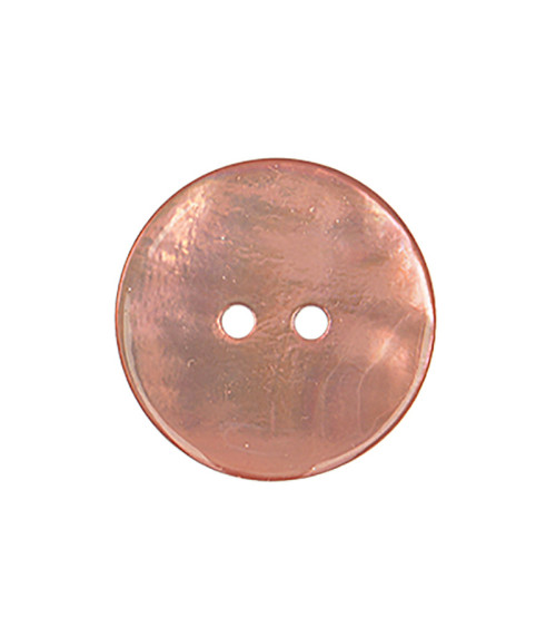 Bouton en nacre rond vieux rose