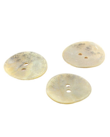 100% silver mother-of-pearl button