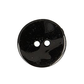 Lot de 6 boutons nacre ronds noir