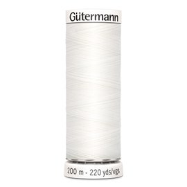 Bobine fil à coudre Gütermann 200m noir 100% polyester - 800