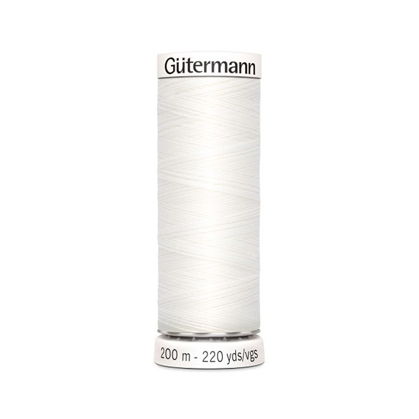 Bobine fil à coudre Gütermann 200m noir 100% polyester - 800