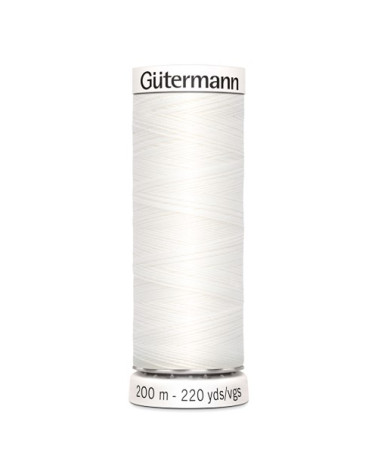 Bobine fil à coudre Gütermann 200m noir 100% polyester - 800