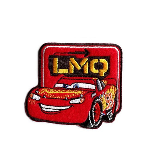 Ecusson Broderie Cars Flash Mac Queen 6x6cm