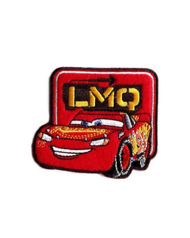 Ecusson mit Stickerei, Cars Flash Mac Queen, 6 x 6 cm