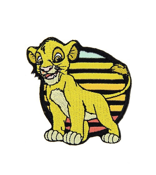 Toppa ricamata Il re leone Simba 6x6,5 cm
