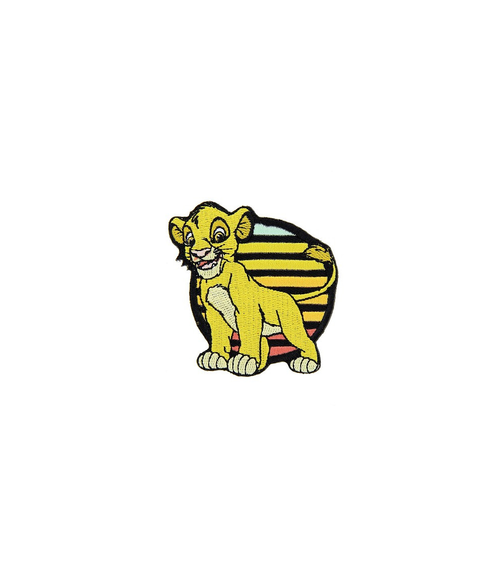 Toppa ricamata Il re leone Simba 6x6,5 cm