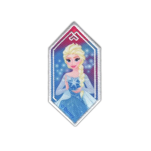 Ecusson broderie La reine des neiges Elsa 4.5x8cm