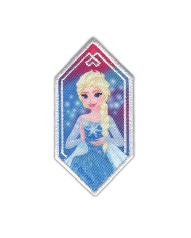 Ecusson broderie La reine des neiges Elsa 4.5x8cm