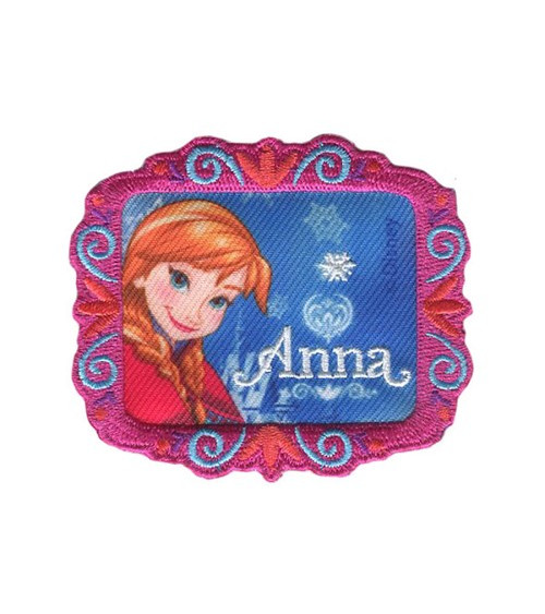 Toppa ricamata Frozen Anna 7x6 cm