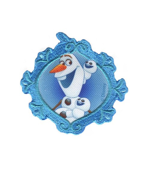 Toppa ricamata Frozen Olaf 7x6,5 cm