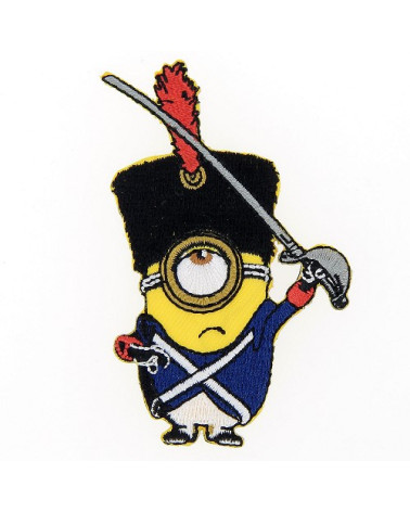 Stickdatei Minions Stuart, königliche Garde, 3,5 x 6 cm