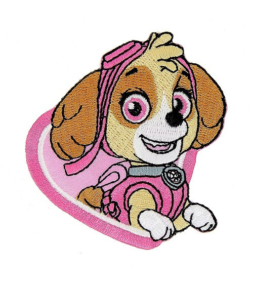 Paw Patrol Stella embroidery patch 5.5x6.5cm