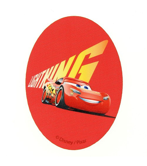 Cars Flash Mac Queen printed badge red 8x11cm