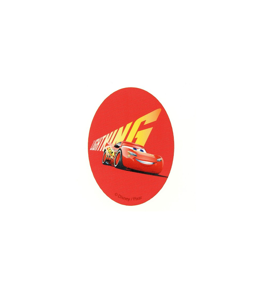 Cars Flash Mac Queen printed badge red 8x11cm