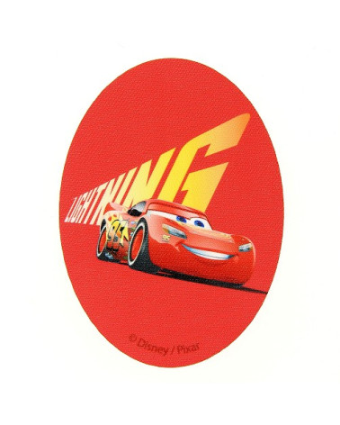 Cars Flash Mac Queen bedrucktes Abzeichen rot 8x11cm