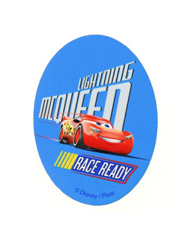 Cars Flash Mac Queen printed badge blue 8x11cm