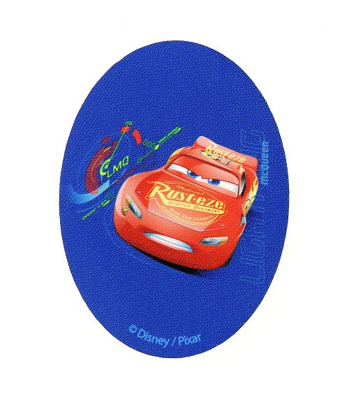 Cars Flash Mac Queen printed badge blue 8x11cm