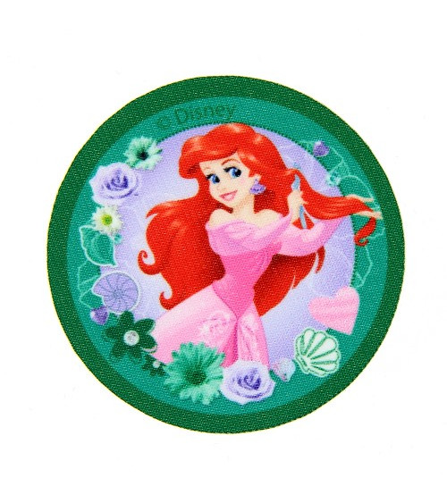 Princess Ariel printed patch 6.5x6.5cm