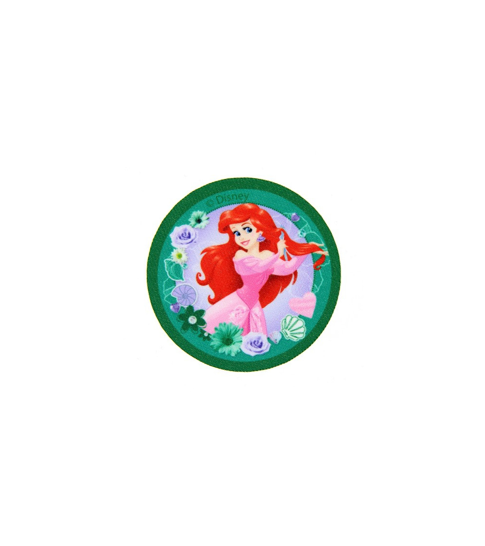 Princess Ariel printed patch 6.5x6.5cm