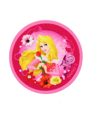 Bedruckter Aufnäher „Prinzessin Dornröschen Aurora“, 6,5 x 6,5 cm