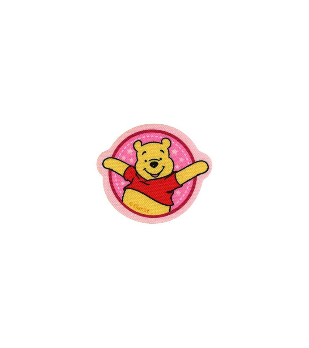 Toppa stampata Winnie braccia aperte 6,5x6,5 cm