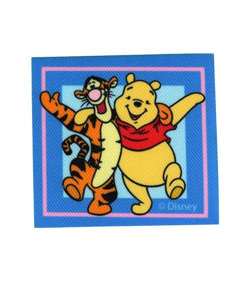 Winnie & Tigger printed patch 7x7cm