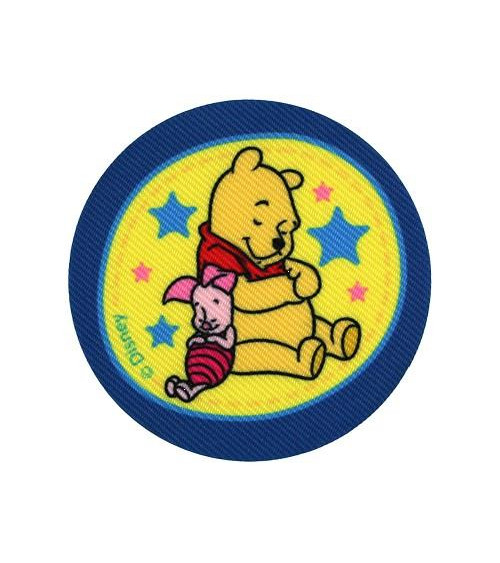 Winnie & Piglet printed patch 7x7cm