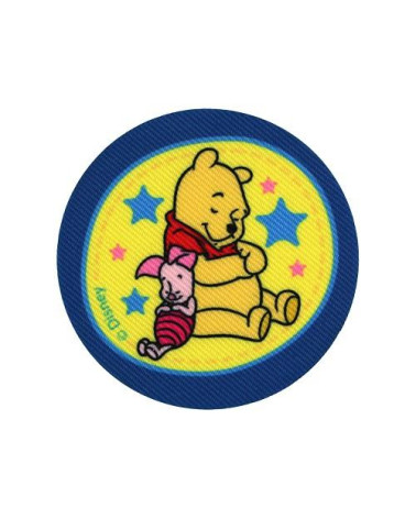 Winnie & Piglet printed patch 7x7cm