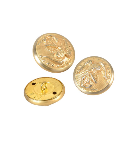 Gold coat of arms button 23mm