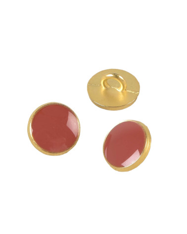 Set mit 6 rostlackierten Metallknöpfen 11 mm
