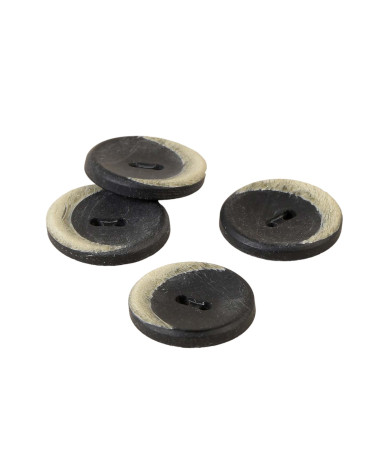 Set de 6 botones luna negra 20mm