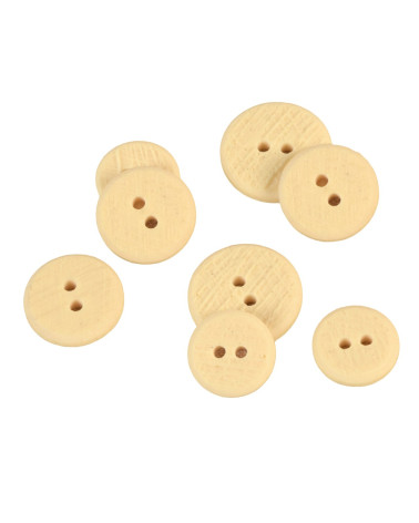 Light beige textured 2-hole button