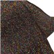 Bande de bord côte 1.2mx85mm noir multicolore lurex