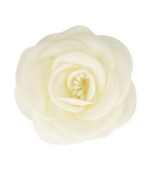 Ivory pistils flower brooch
