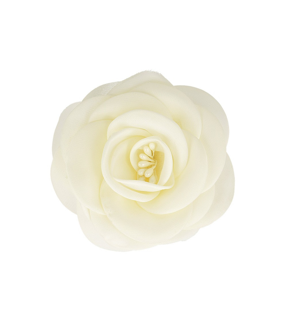 Ivory pistils flower brooch