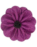 Fleur coquelicot lilac sur broche