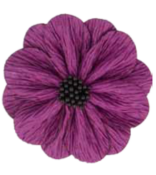 Fleur coquelicot lilac sur broche