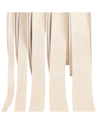 25m spool of white linen taffeta ribbon