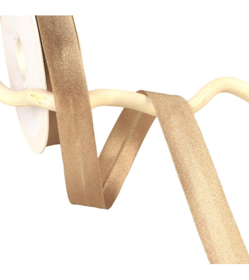 25m reel bias metal iridescent yellow orange 20mm